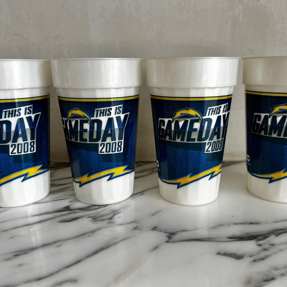 ⚡️San Diego Chargers 2008 NFL Gameday Cups